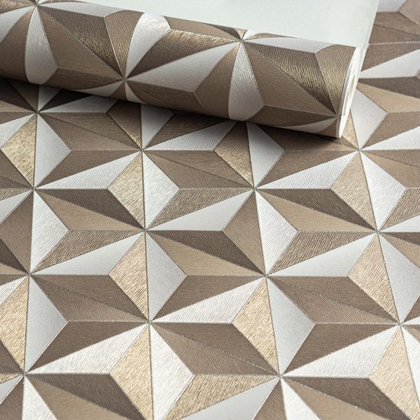 Papel de parede personalizado com padrão geométrico de tecido xadrez 3d,  sólido, para sala de estar, quarto, sofá, plano de fundo, papel de parede