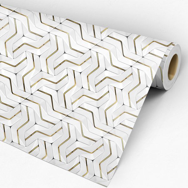 papel de parede pattern geometric 3d