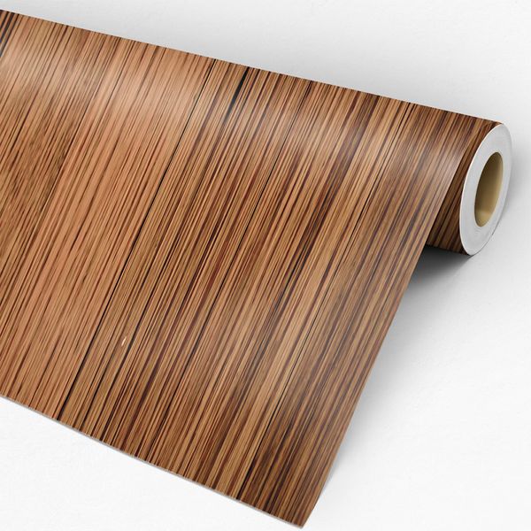Rolo de papel adesivo madeira marrom