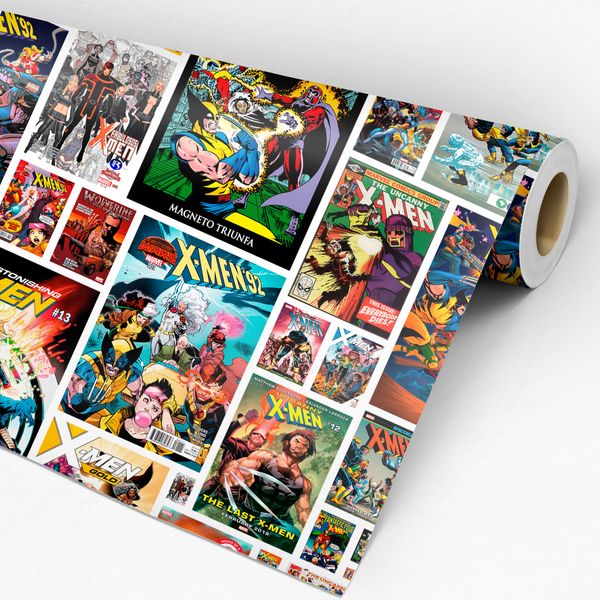 Papel De Parede Adesivo Teens Geek Quadrinhos HQ Super-heróis X-men