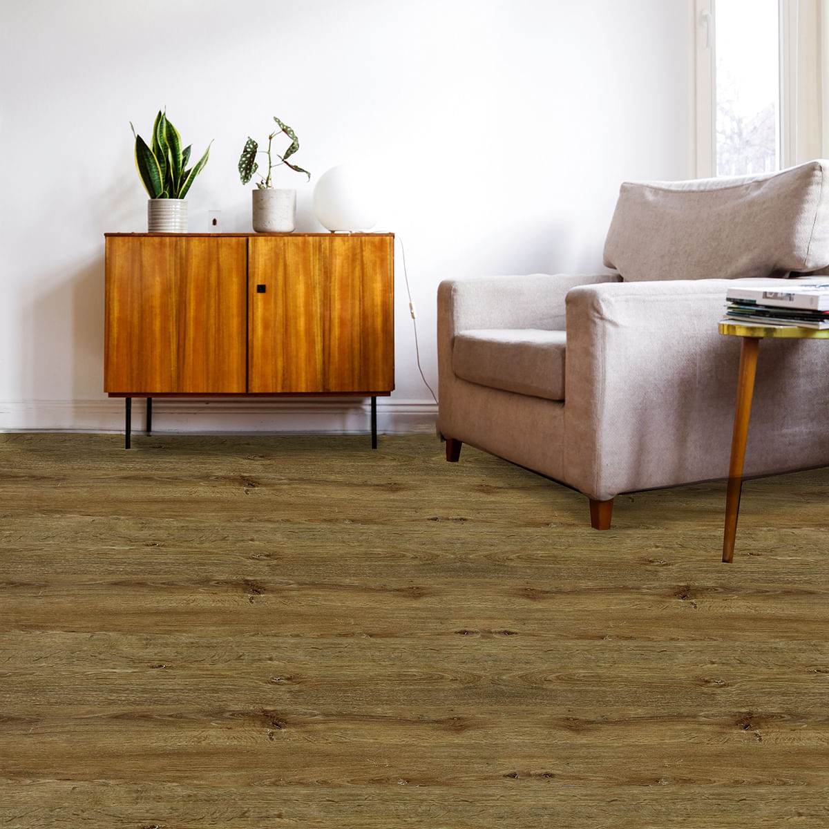 Piso Vinílico Stilo Madeira Carvalho 121,9 x 22,8 cm- 1m²