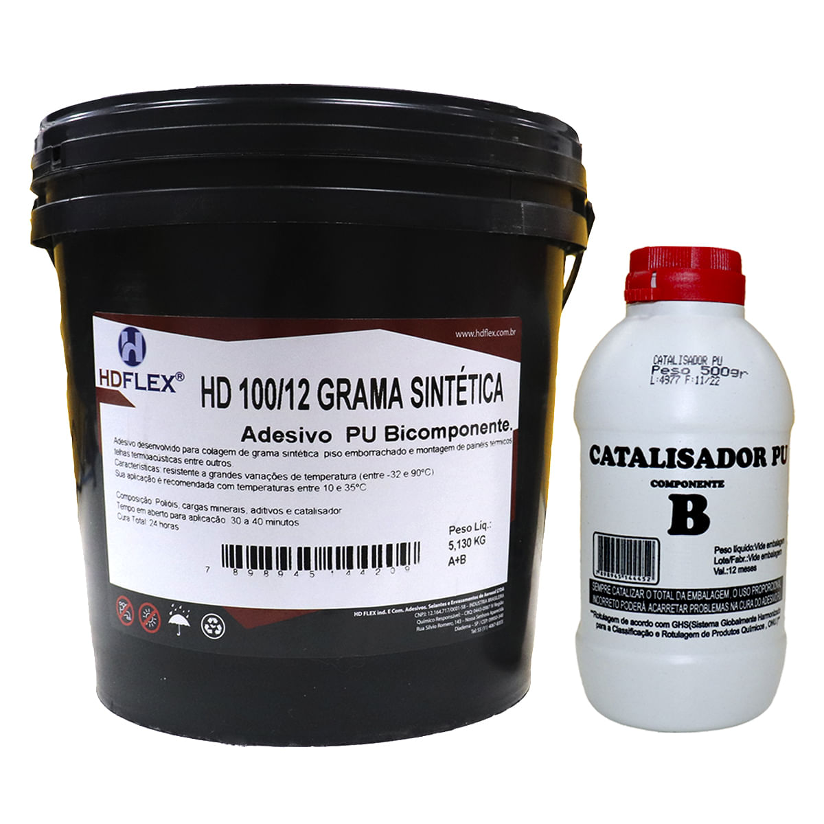 Cola para Grama Sintética Adesivo Bicomponente HD Flex com 5 Kg