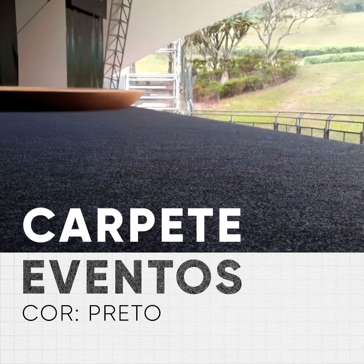 Carpete Forração Preto Fibra De Pet 2mm 1M²